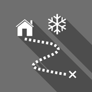 Accès routier parking hiver